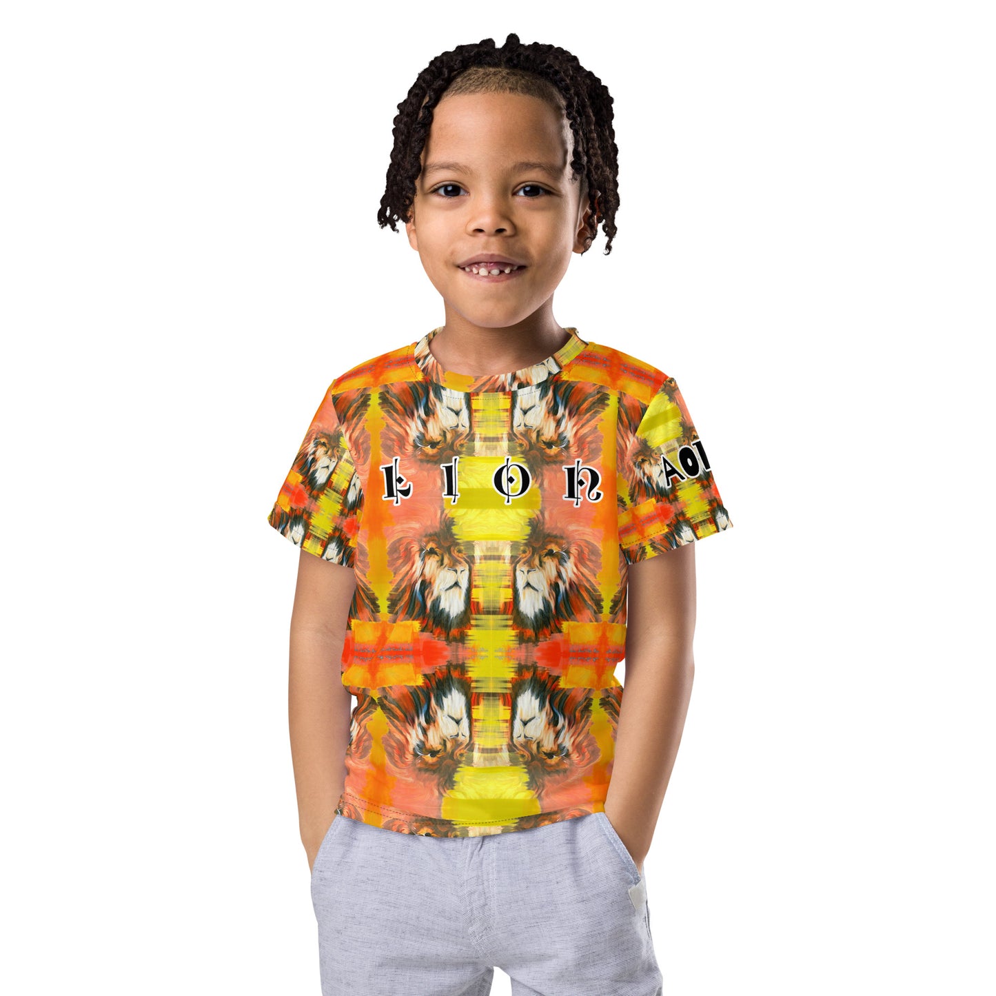 Young Lion Kids crew neck t-shirt
