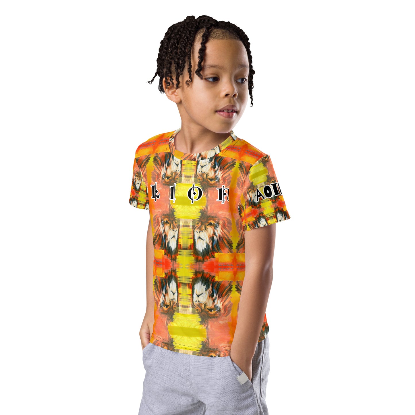 Young Lion Kids crew neck t-shirt