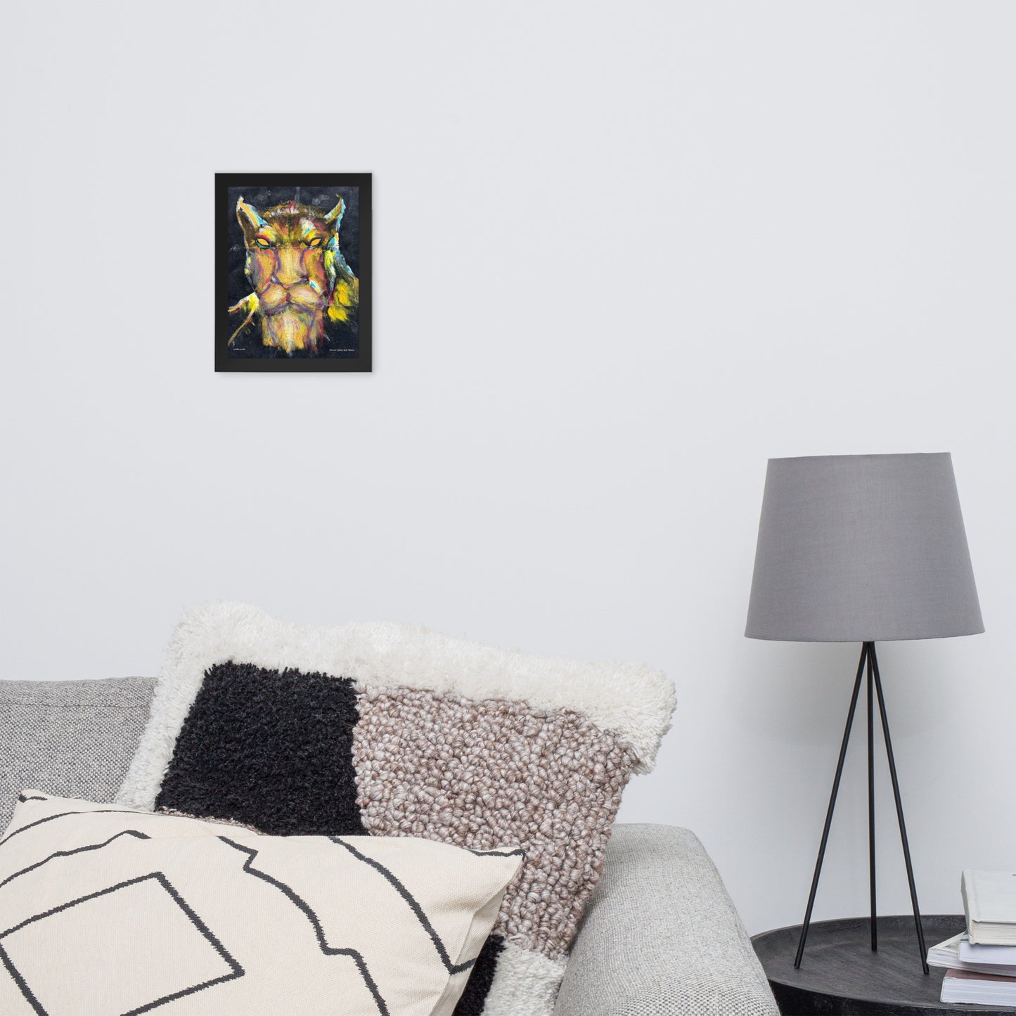 The Cheetah Man Framed Print
