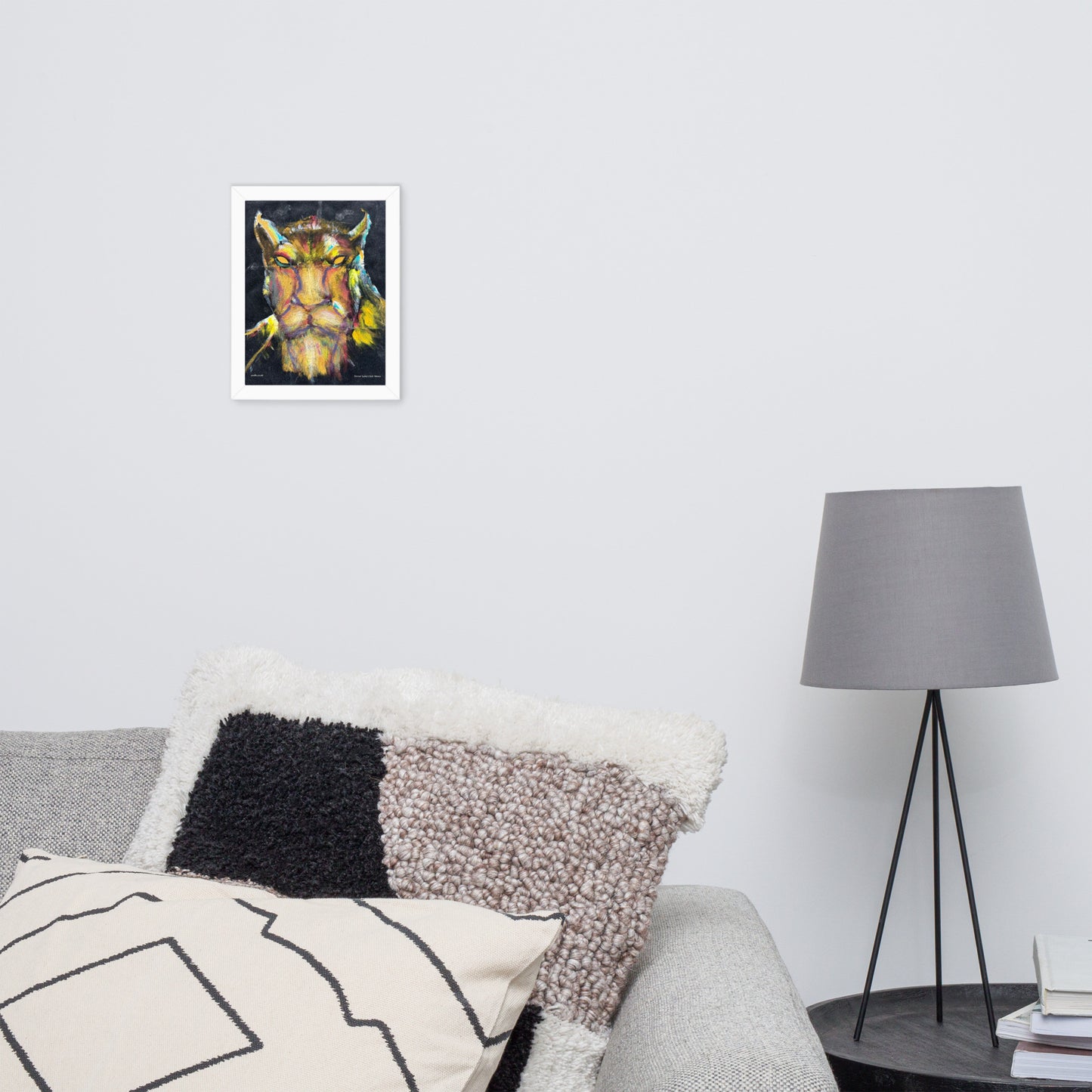 The Cheetah Man Framed Print