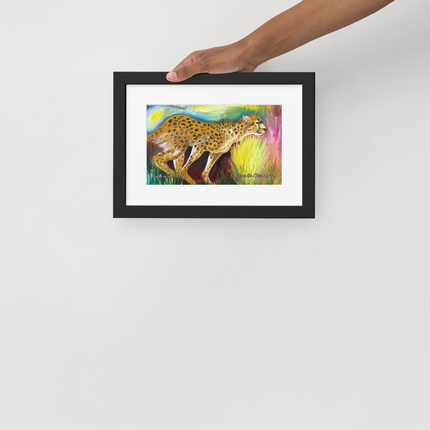 Cheetah in the wild Matte Paper Framed Poster With Mat