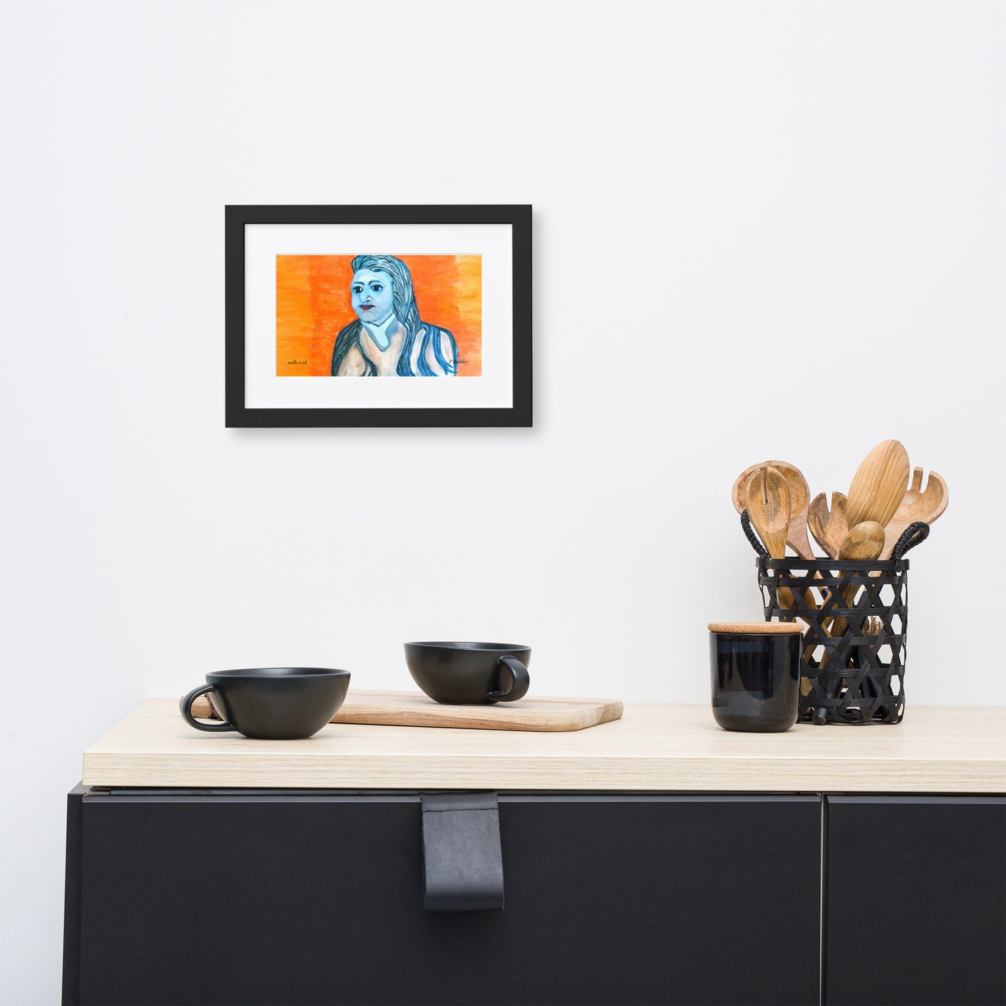 English Portrait: Framed Print with Boarder