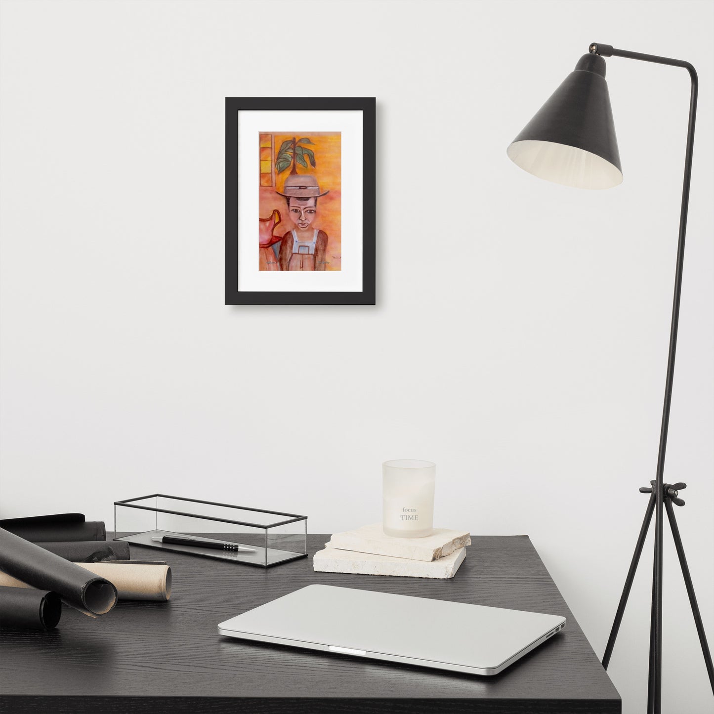Windrush Boy P Buckley Framed Print with Boarder