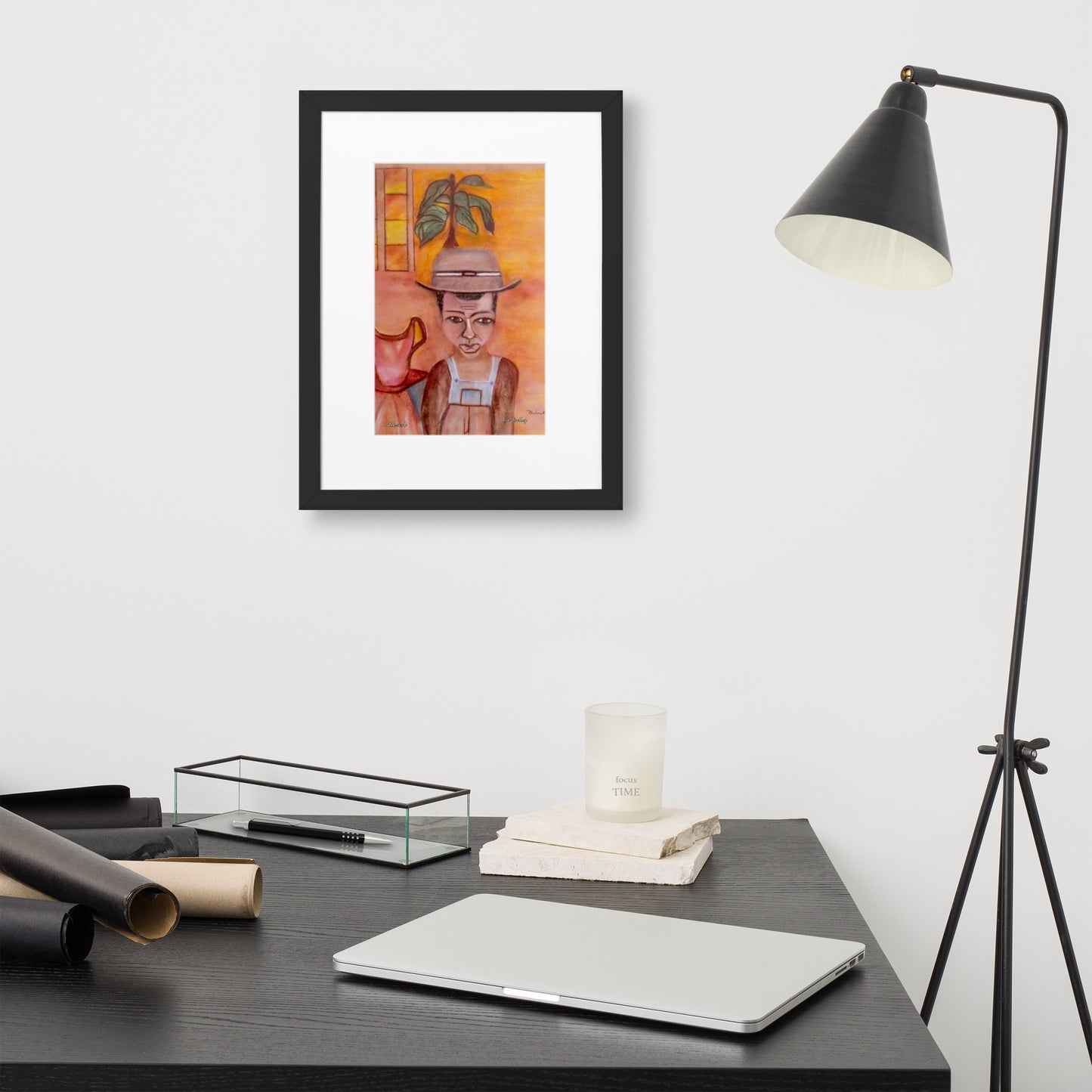 Windrush Boy P Buckley Framed Print with Boarder