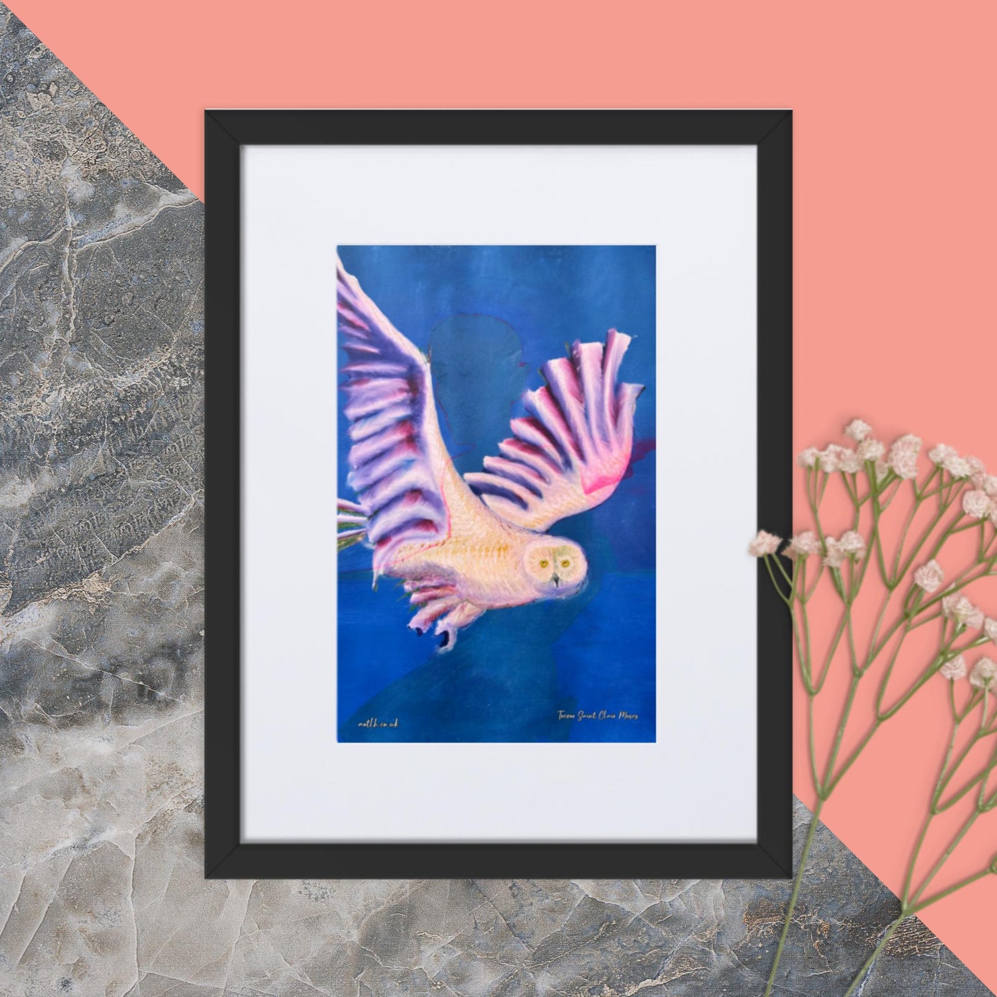 The Phantom Owl Matte Paper Framed Poster With Mat