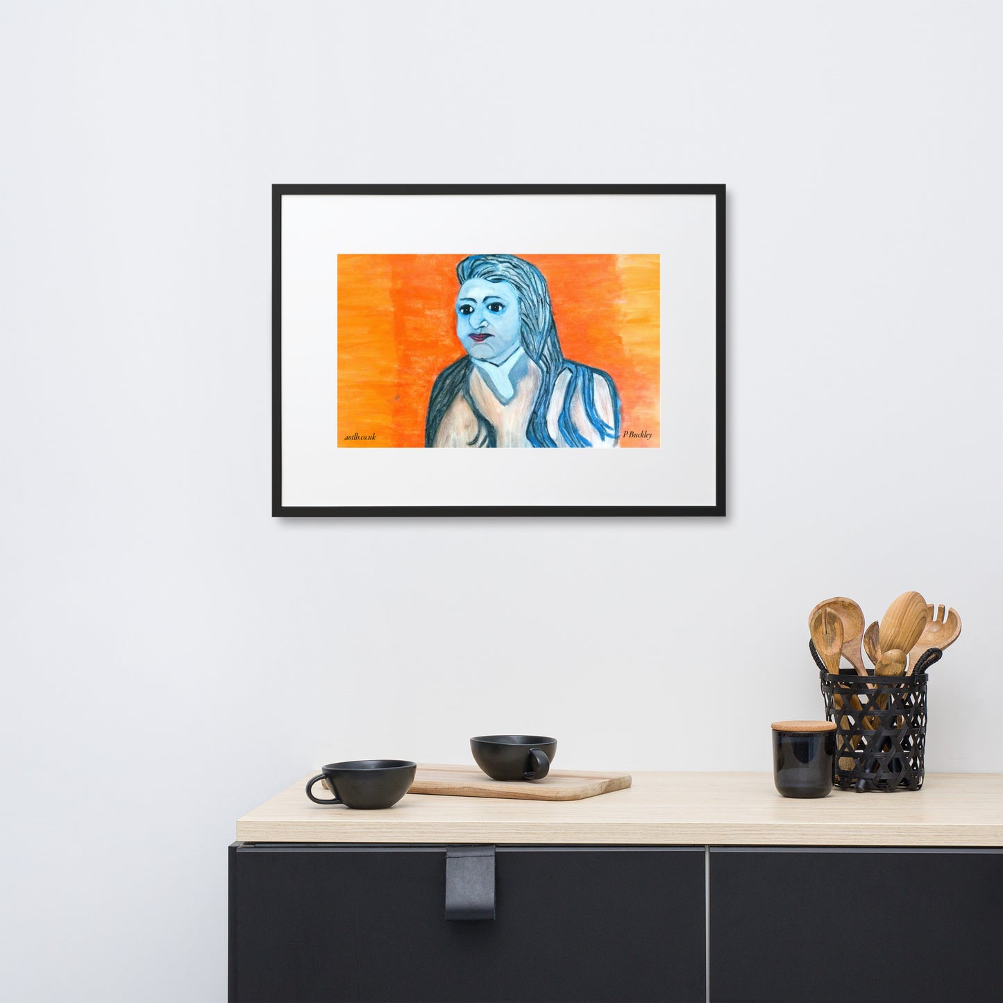 English Portrait: Framed Print with Boarder