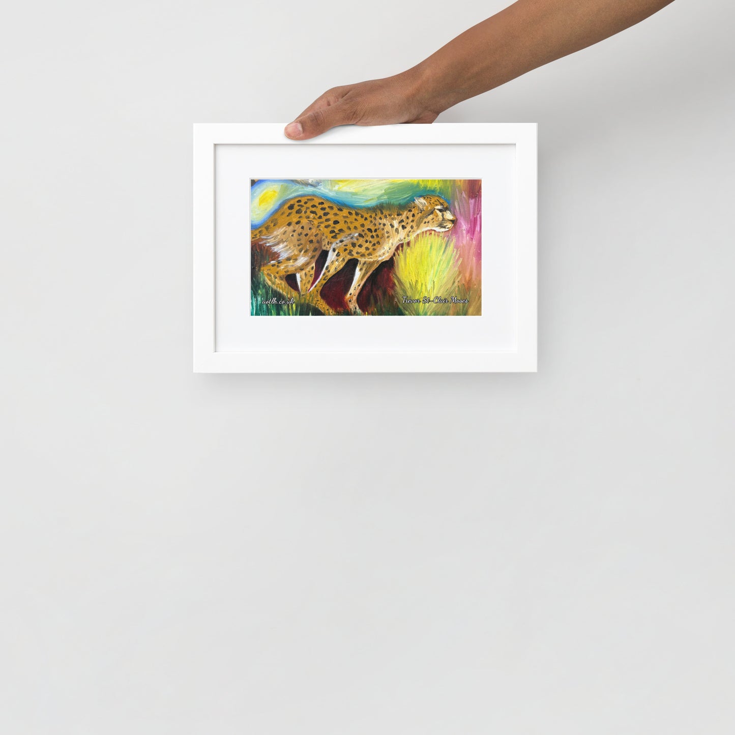 Cheetah in the wild Matte Paper Framed Poster With Mat