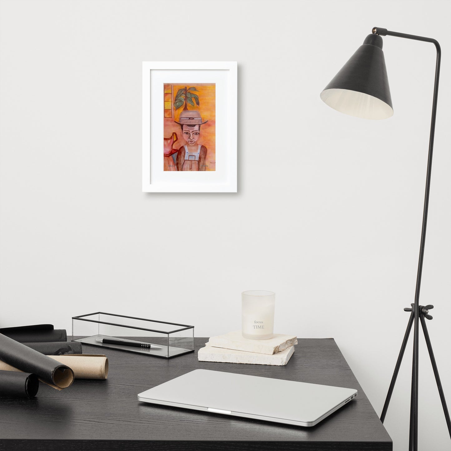Windrush Boy P Buckley Framed Print with Boarder