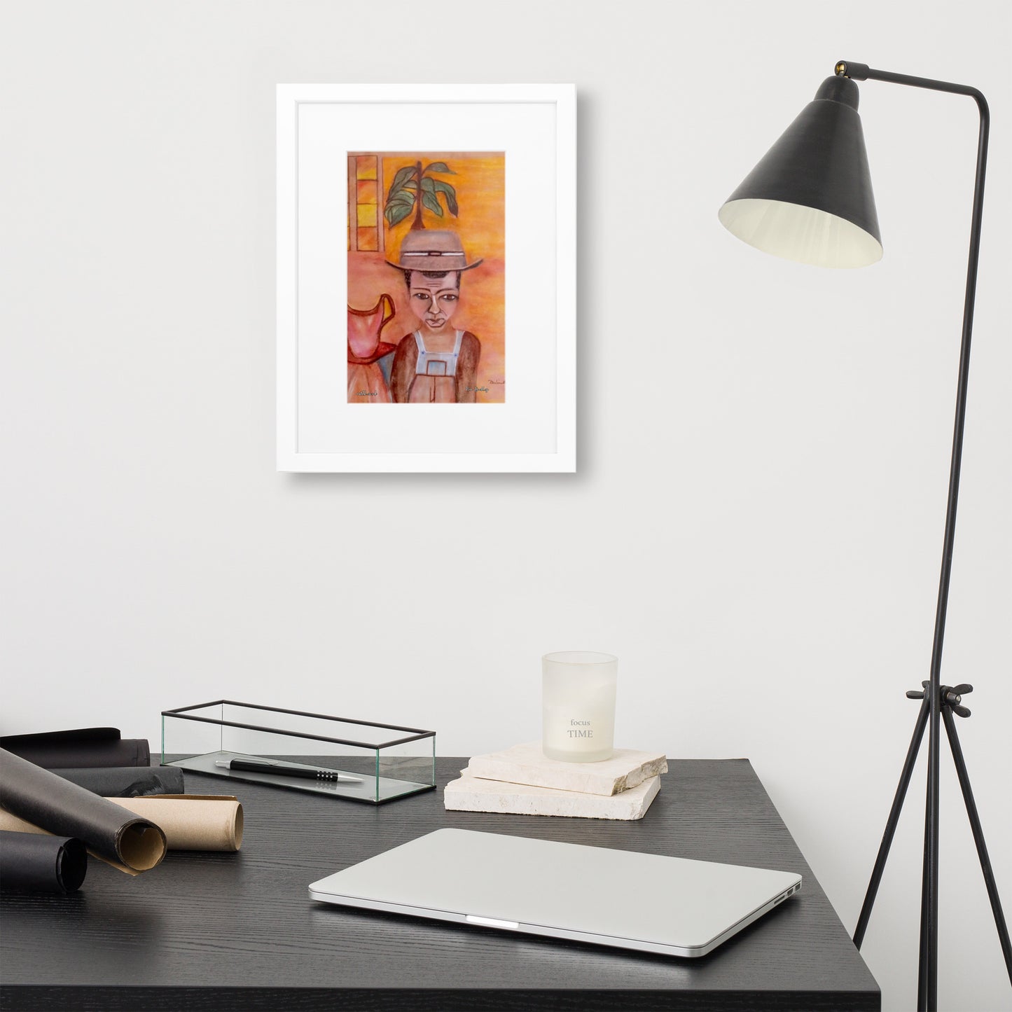 Windrush Boy P Buckley Framed Print with Boarder