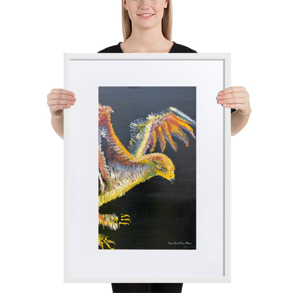 The Golden Eagle Matte Paper Framed Poster With Mat