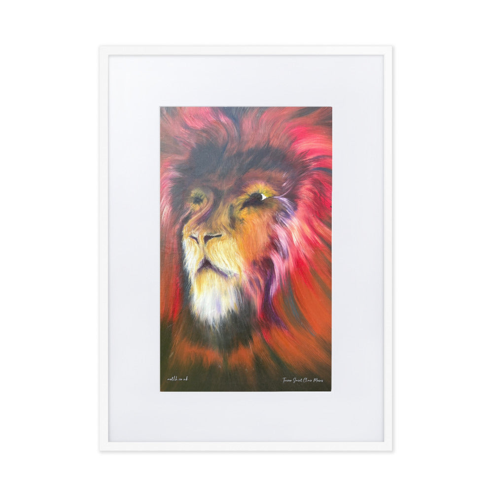 The Lion’s Head (Print) Matte Paper Framed Poster With Mat
