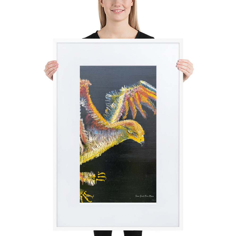The Golden Eagle Matte Paper Framed Poster With Mat