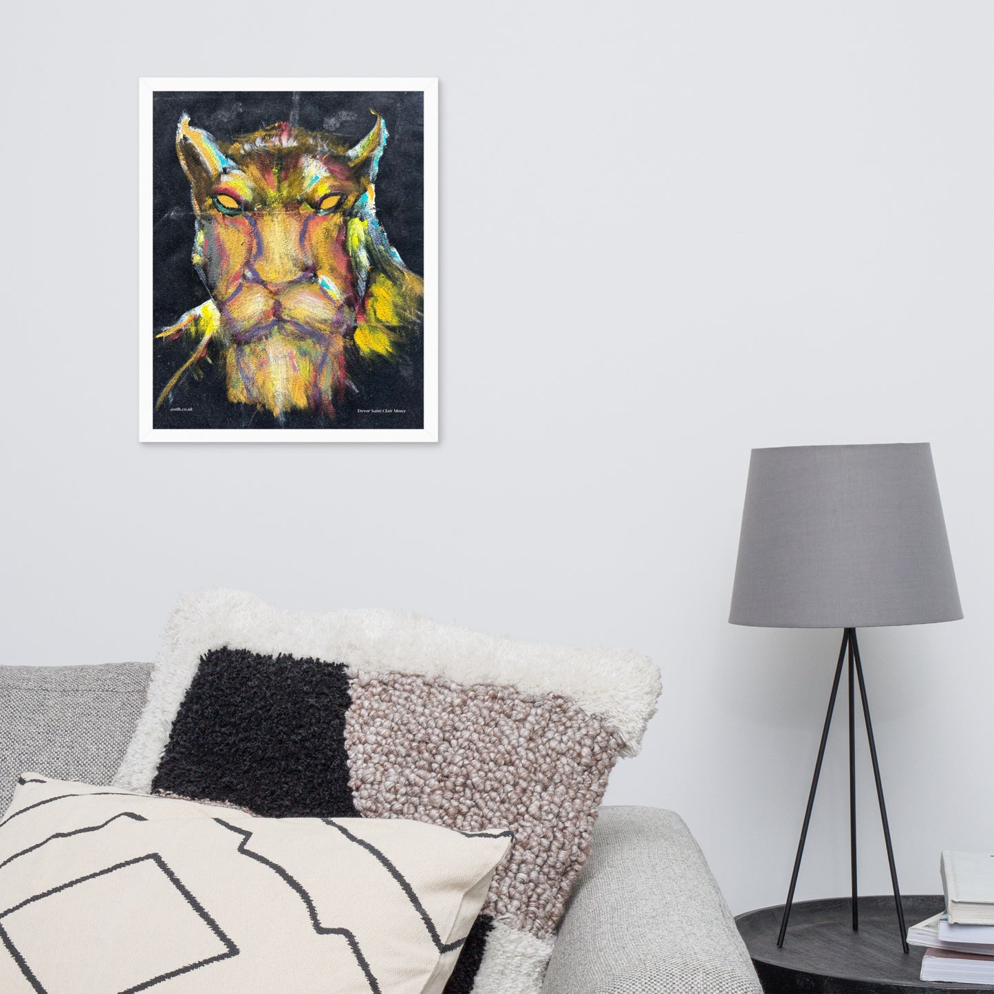 The Cheetah Man Framed Print