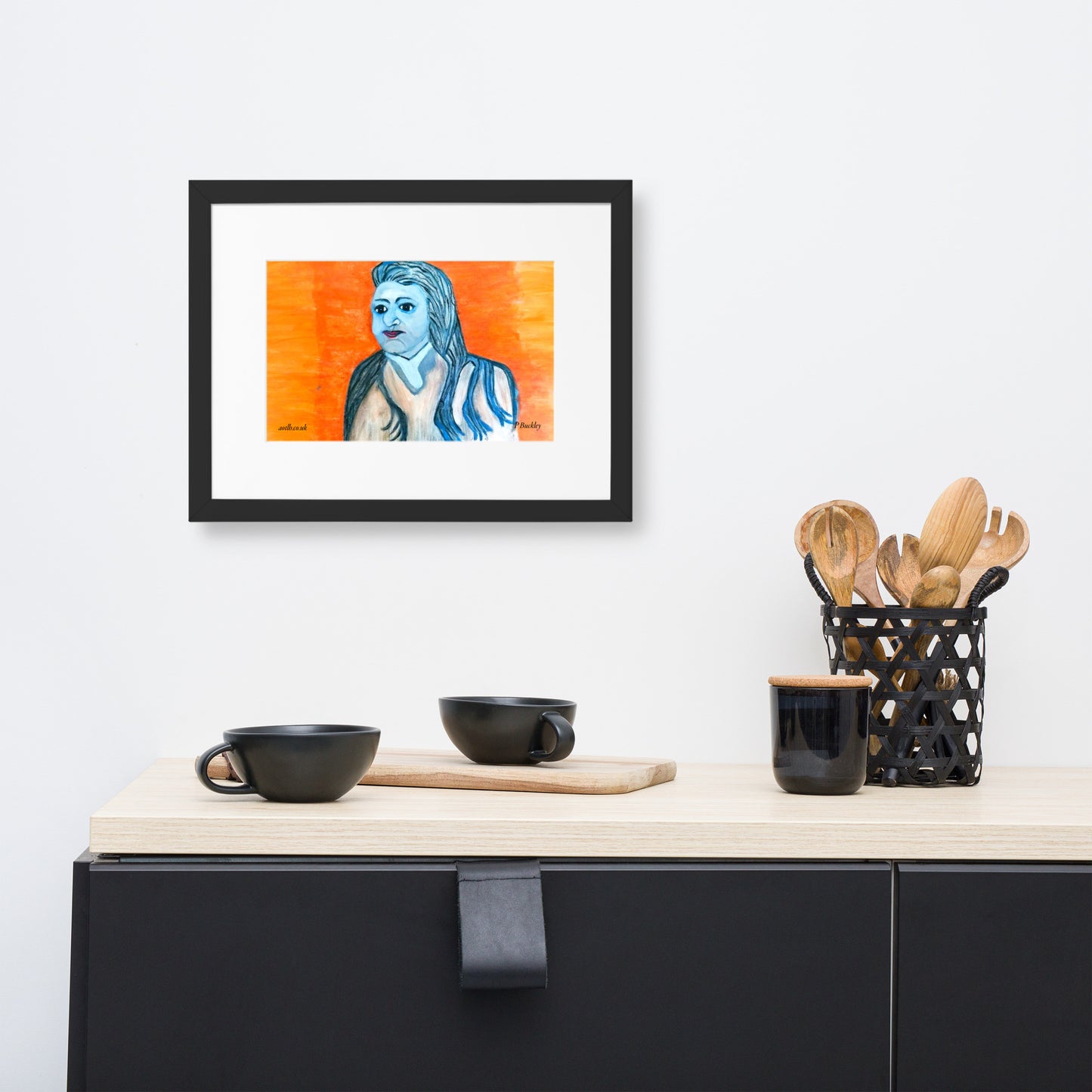 English Portrait: Framed Print with Boarder
